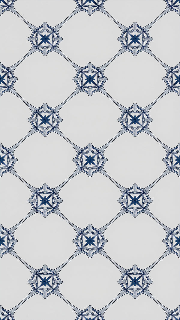 Optical Moire Ikat Wallpaper