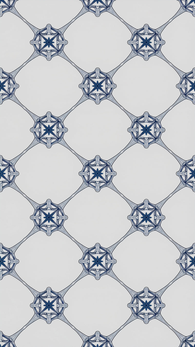 Optical Moire Ikat Wallpaper