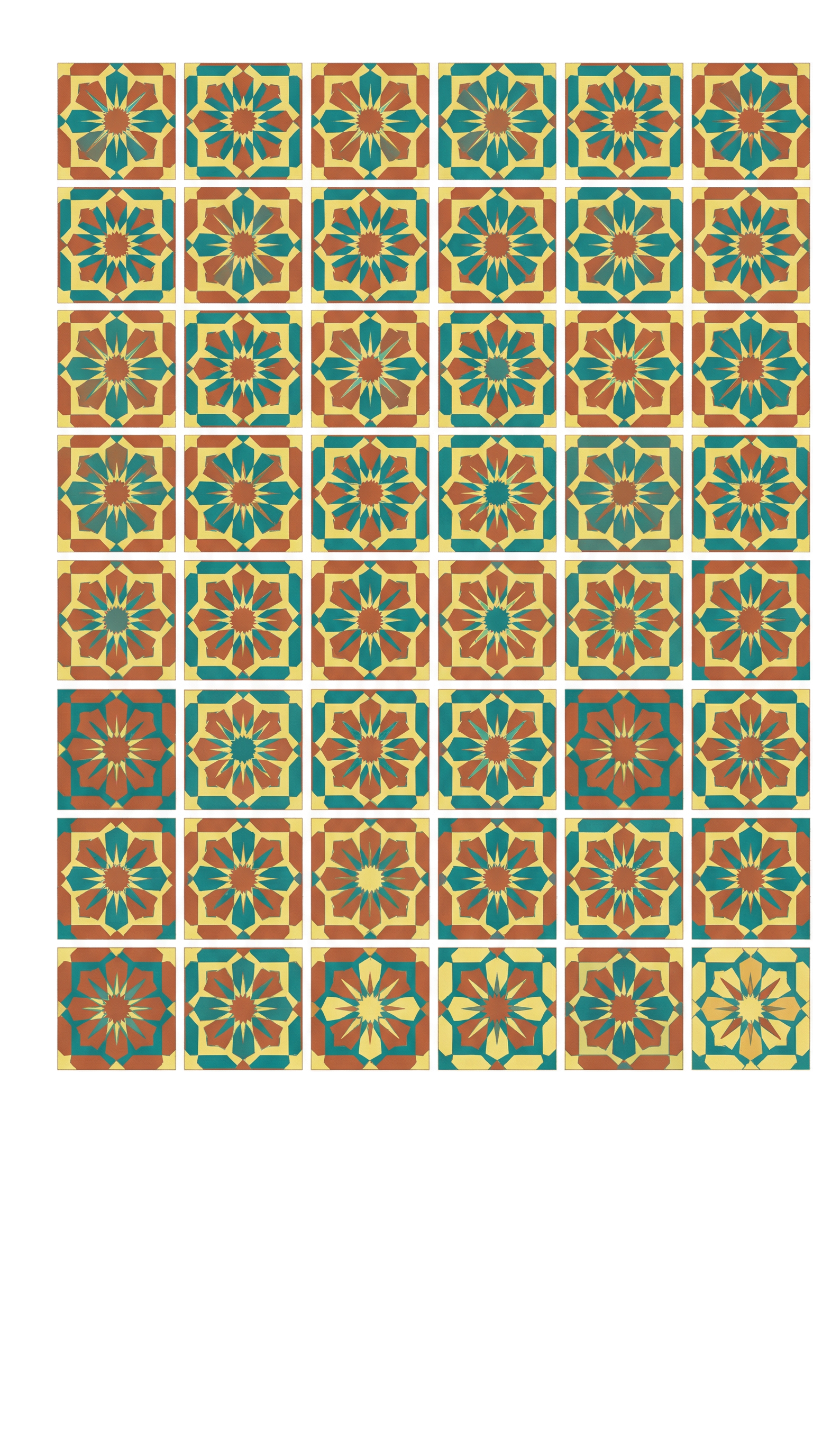 Artisanal Zellige Revival Wallpaper – Fes Palette