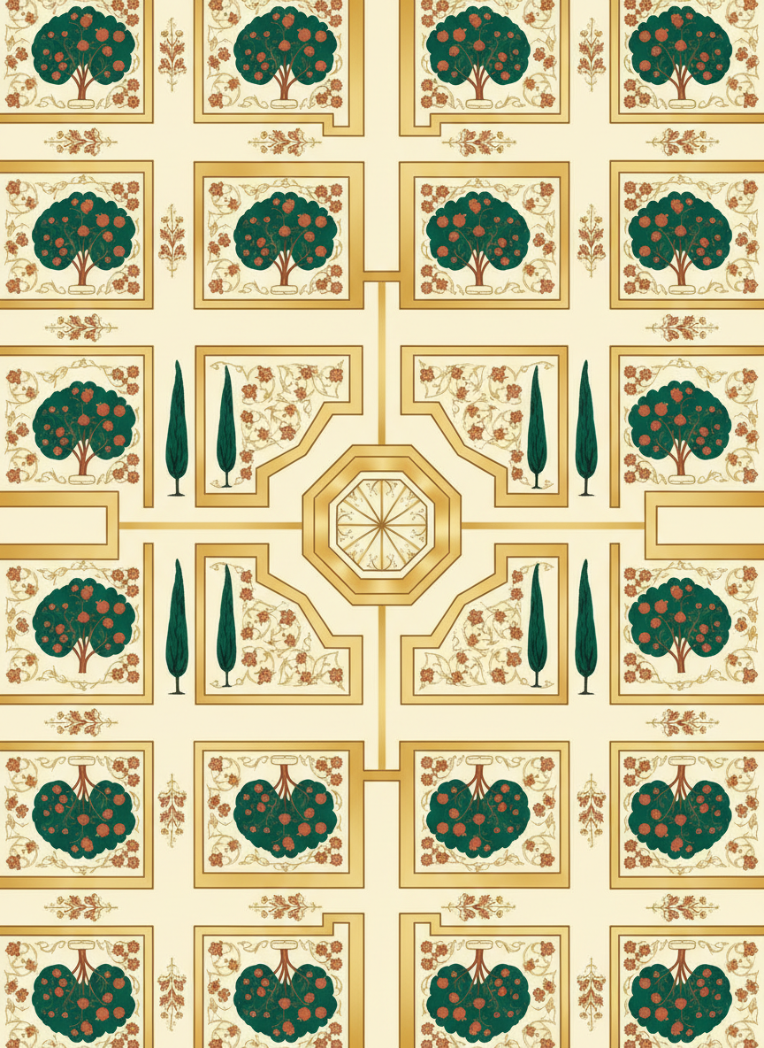 Persian Garden Tapestry Wallpaper - Storyteller's Garden Collection