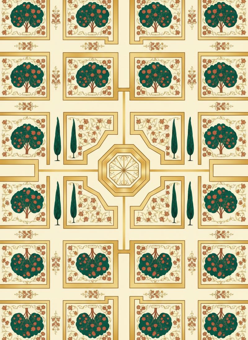 Persian Garden Tapestry Wallpaper - Storyteller's Garden Collection