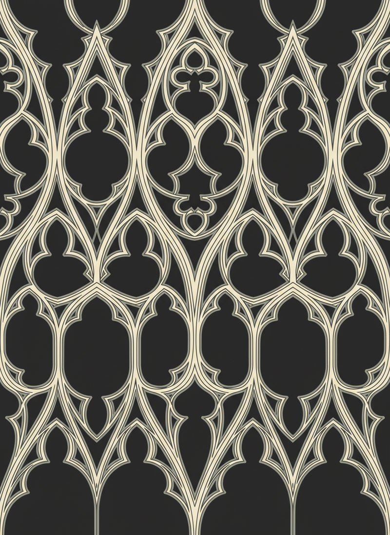 Gothic Tracery Wallpaper - Architectural Statements Collection