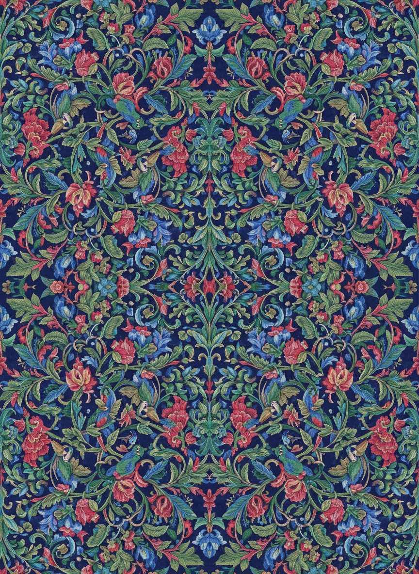 Mughal Jungle Wallpaper - Storyteller's Garden Collection