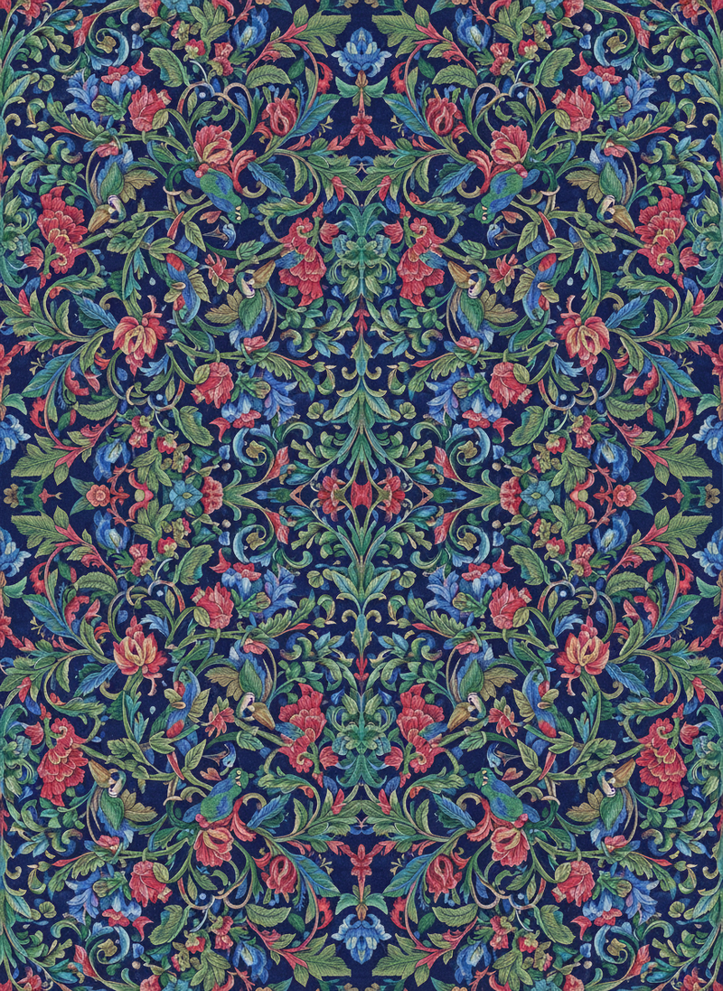 Mughal Jungle Wallpaper - Storyteller's Garden Collection