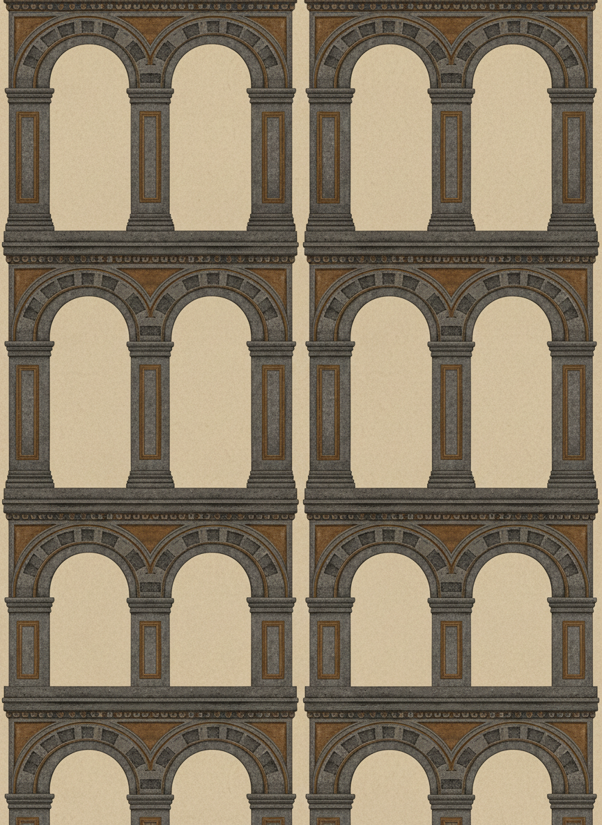Romanesque Archway Wallpaper - Architectural Statements Collection