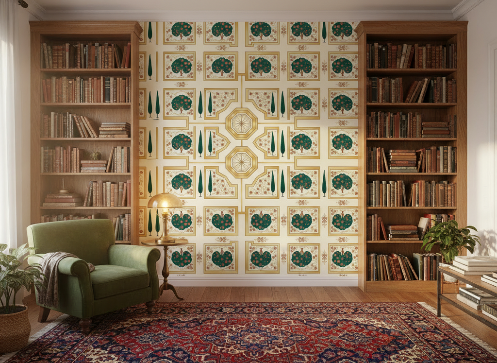 Persian Garden Tapestry Wallpaper - Storyteller's Garden Collection